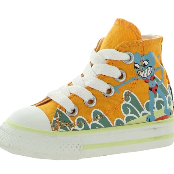 Converse Other - Toddler Converse Canvas Printed High-Top Sneakers Size 3
